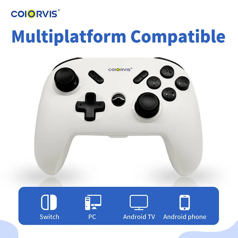 Wireless Pro White Gamepad compatible with Multi-Platform