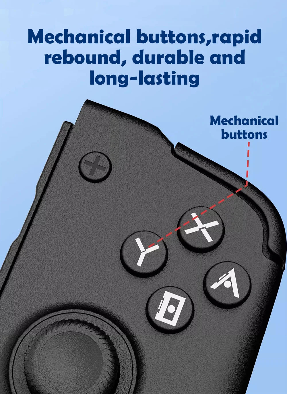 Coiorvis phantom Joy Pad with mechanical buttons, rapid rebound, durable and long-lasting